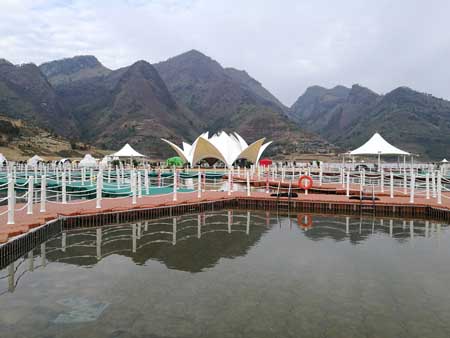 貴州省羅甸縣紅水河景區(qū)水上漂浮走道